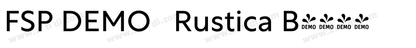 FSP DEMO   Rustica B字体转换